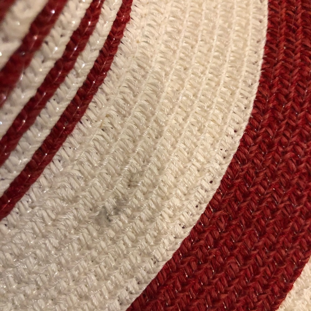 Sun “N” Sand Red And White Stripe Hat View 3